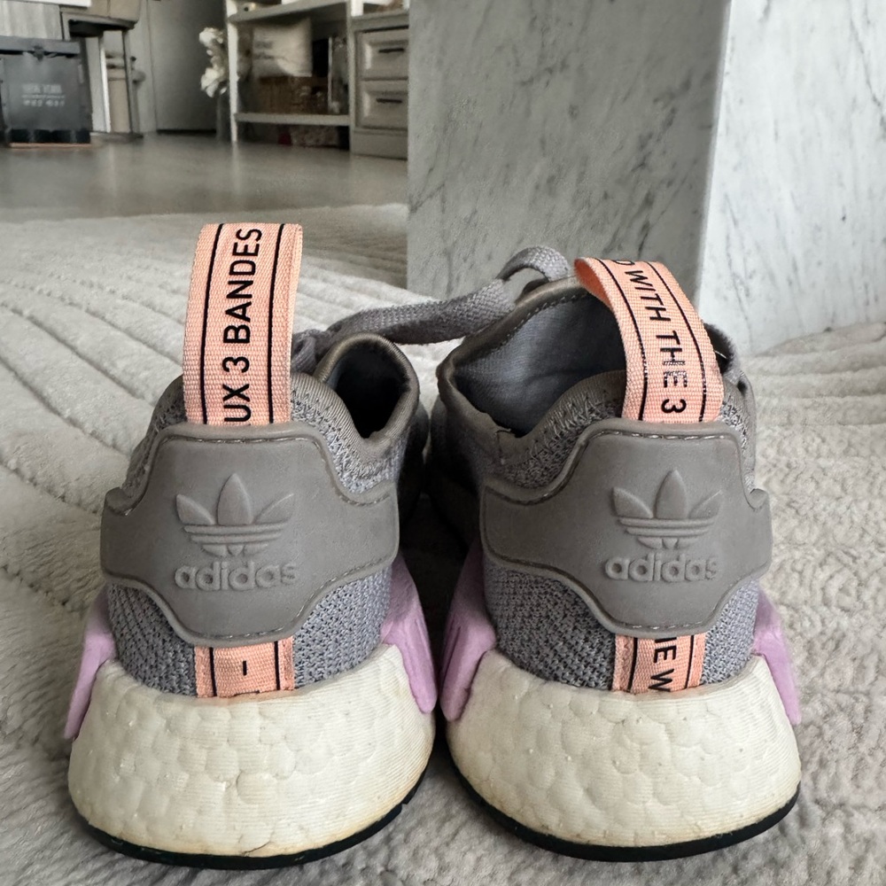 Adidas NMD R1 Grey Pink Women's Shoes - Picture 3 of 4